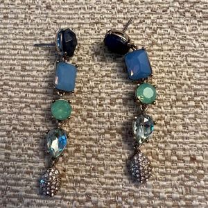 Multi-stone Dangle Earrings
